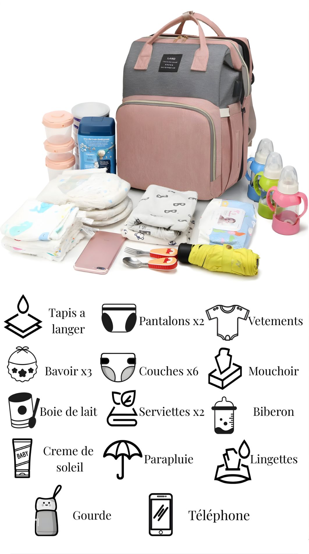 Sac à langer maternité : la liste complète de ce qu'il faut emporter